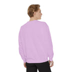 Back on model · Orchid · Unisex Garment-Dyed Sweatshirt