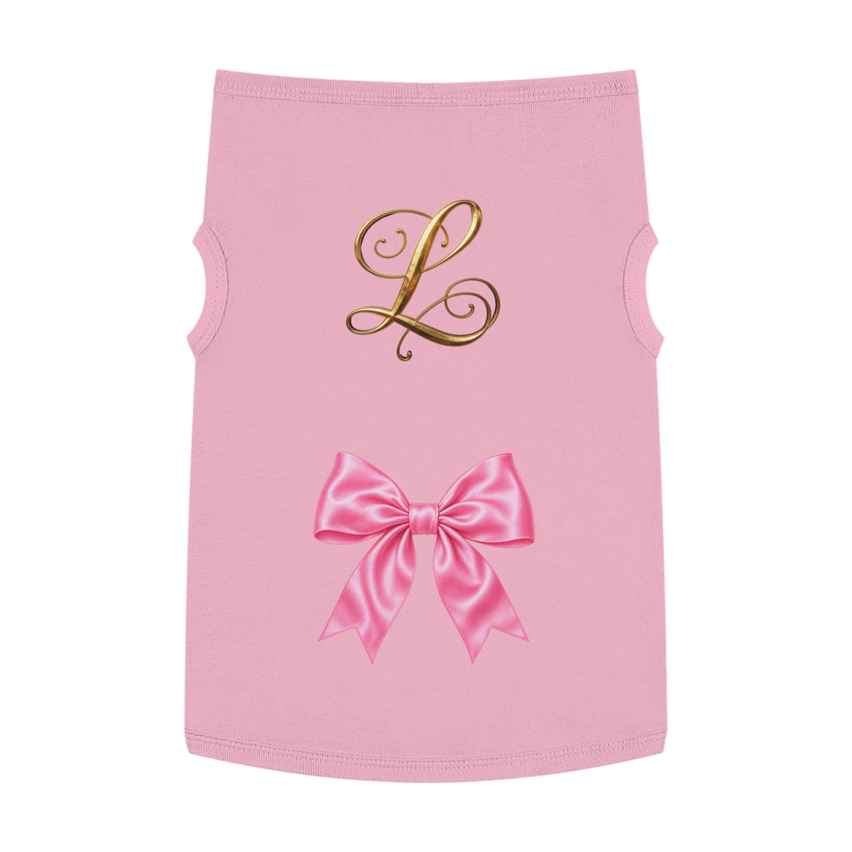 Printed side · Pink · Pet Tank Top