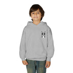 Front on model · Sport Grey · Youth Heavy Blend Hooded Sweatshirt