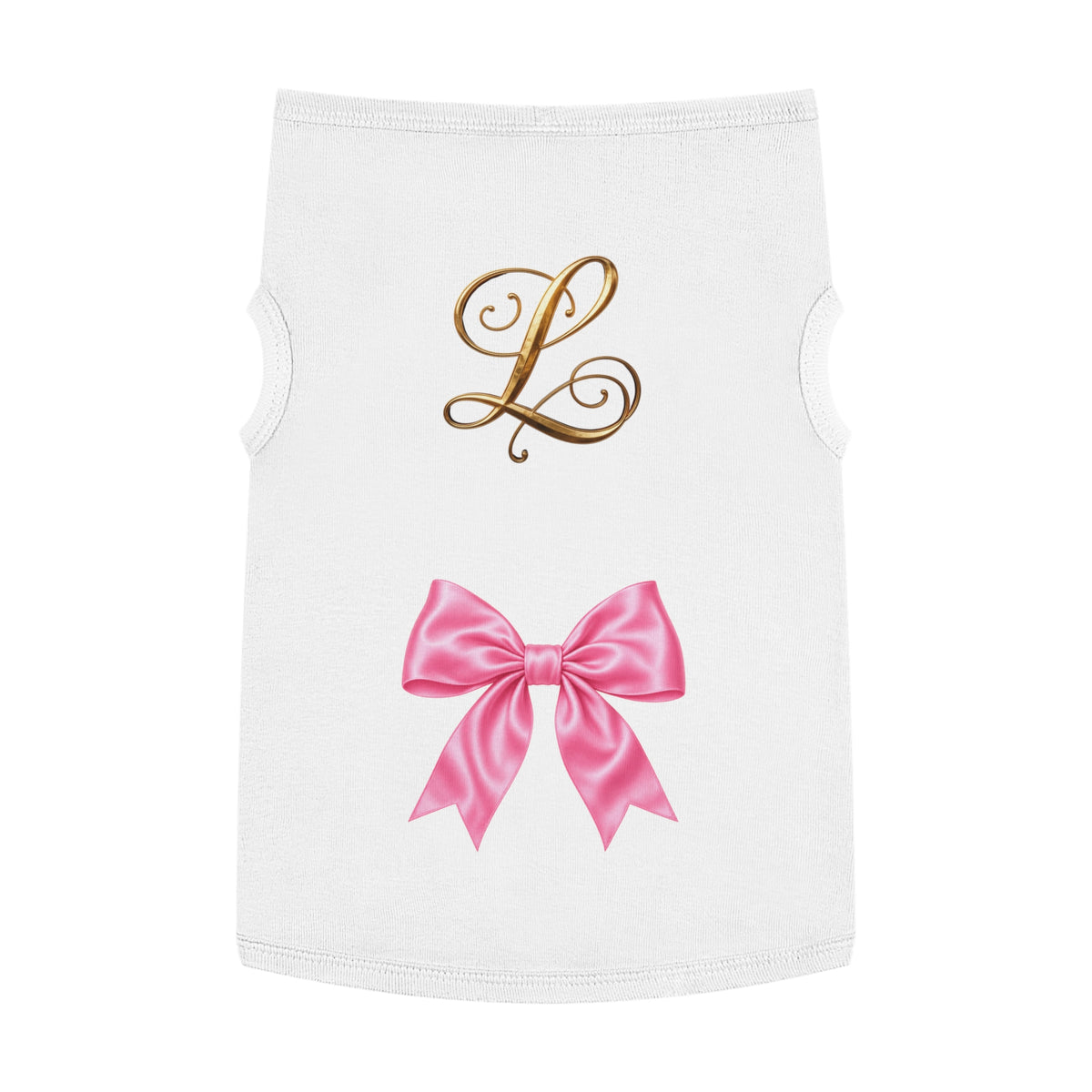 Printed side · White · Pet Tank Top