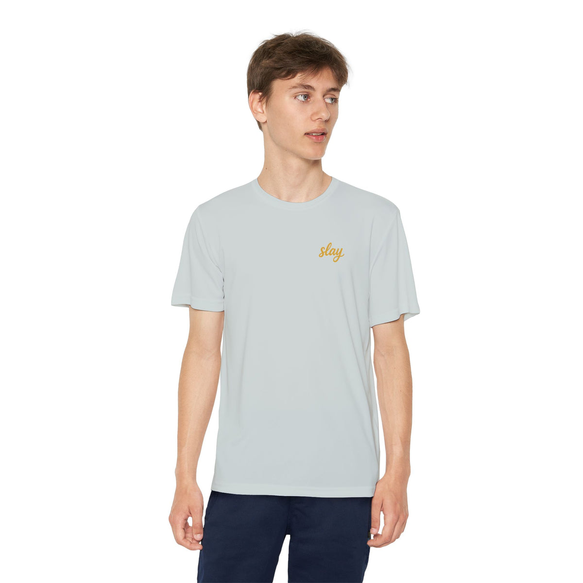 Front on model · Silver · Youth Competitor Tee