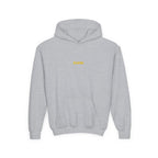 Front · Sport Grey · Youth Heavy Blend Hooded Sweatshirt