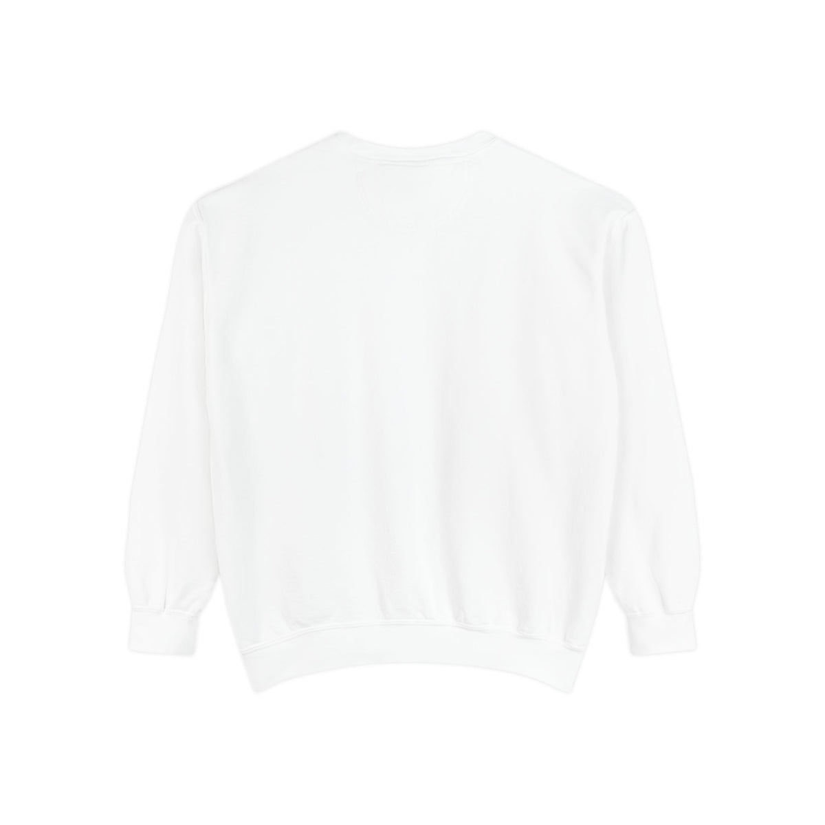 Back · White · Unisex Garment-Dyed Sweatshirt