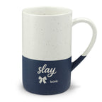Speckled 'Slay' Ceramic Mug — 13oz Engraved Two-Tone Coffee Cup