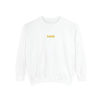 Front · White · Unisex Garment-Dyed Sweatshirt