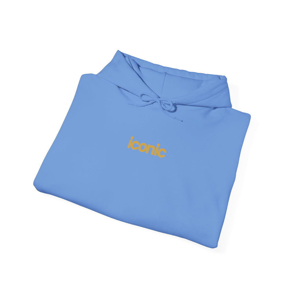 Front detail · Carolina Blue · Unisex Heavy Blend™ Hooded Sweatshirt