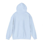 Back with hood up · Light Blue · Unisex Heavy Blend™ Hooded Sweatshirt
