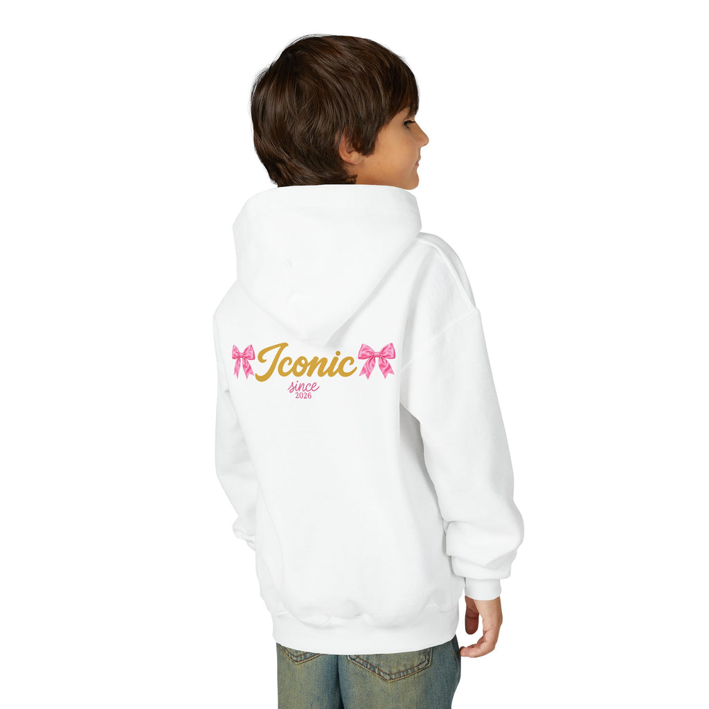 Back on model · White · Iconic Since 2026 Hoodie
