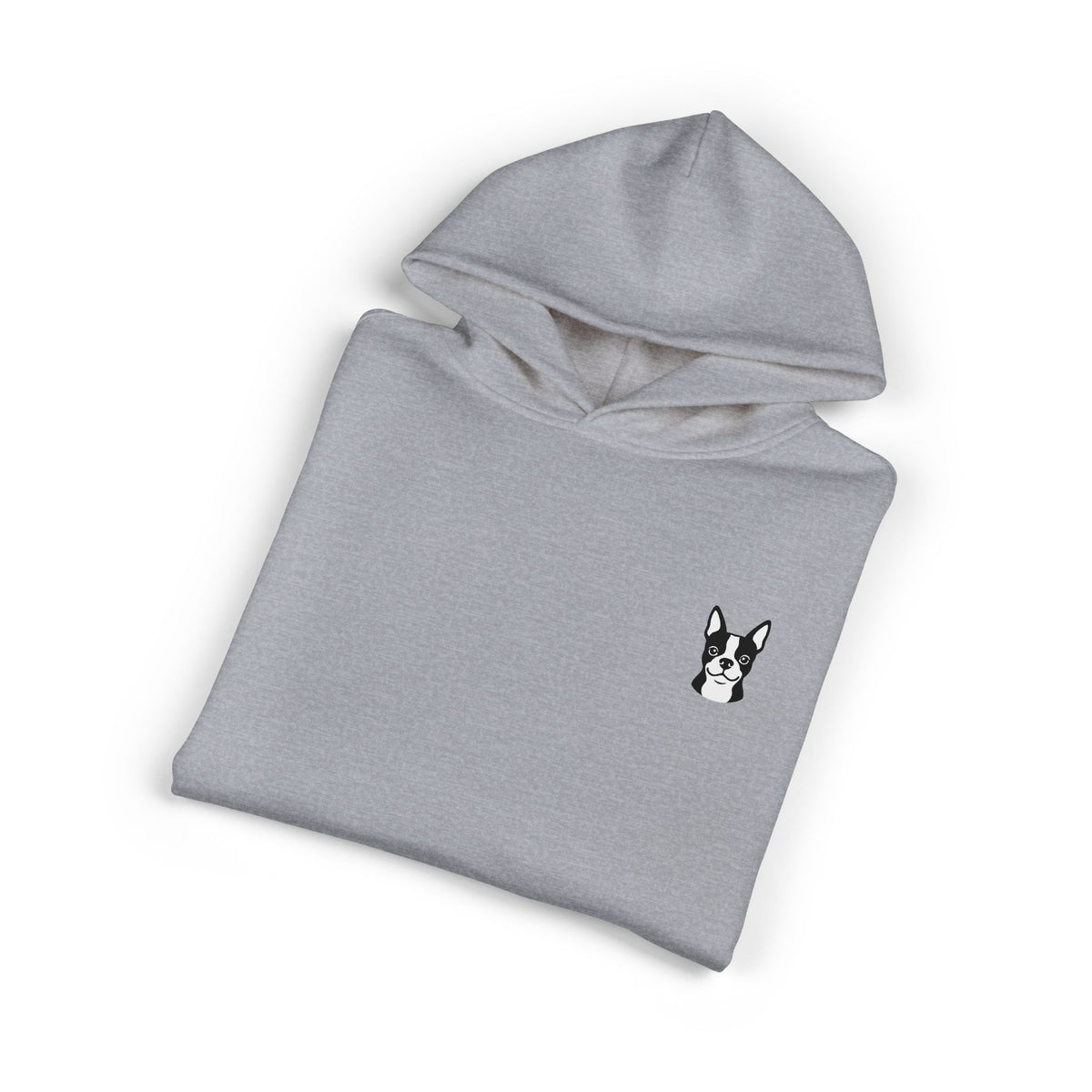 Front detail · Athletic Heather · Relaxed Hoodie