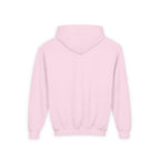Back · Light Pink · Youth Heavy Blend Hooded Sweatshirt