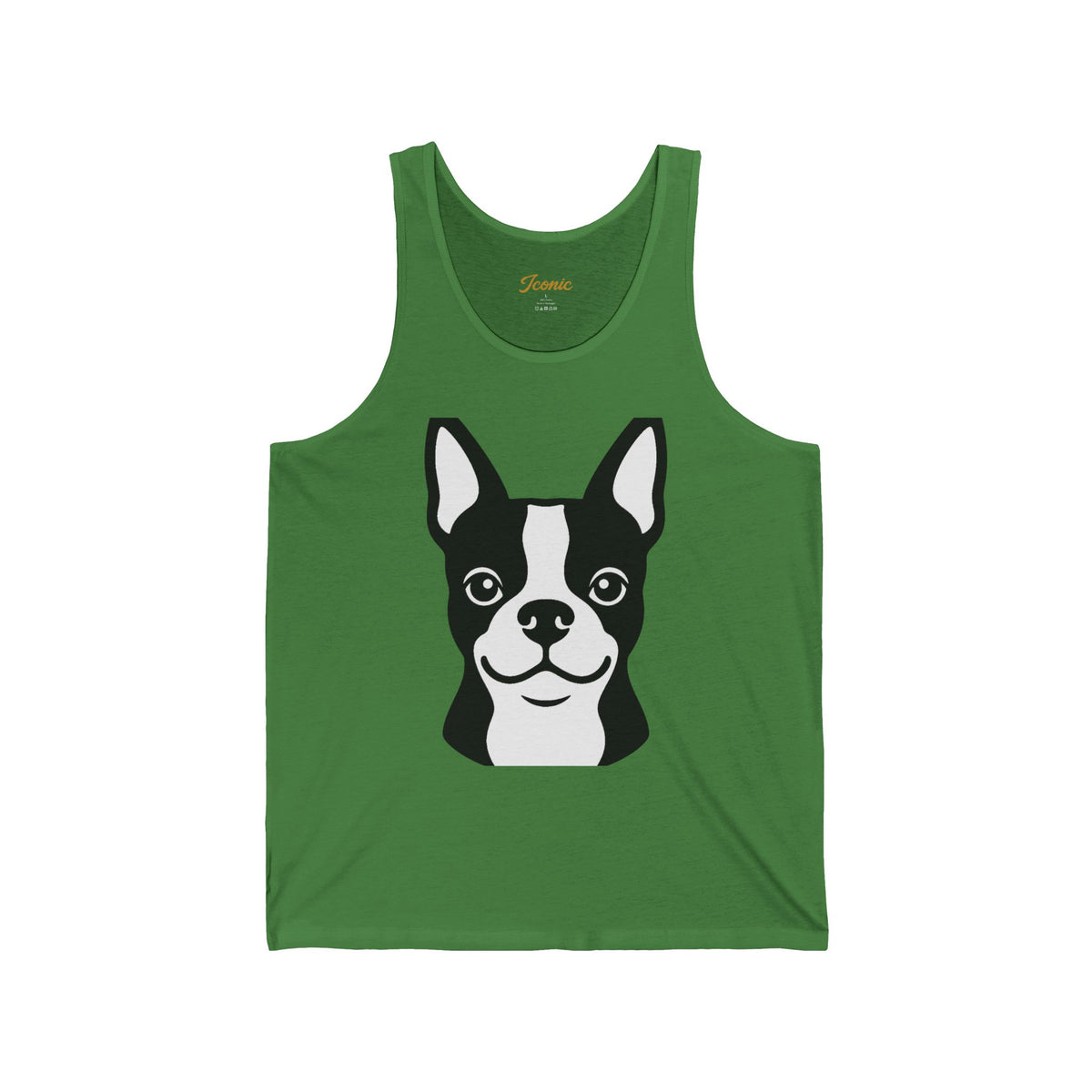 Front · Leaf · Iconic Boston Terrier Tank