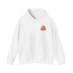 Front · White · I AM ICONIC Pink & Gold Right-Chest Hoodie