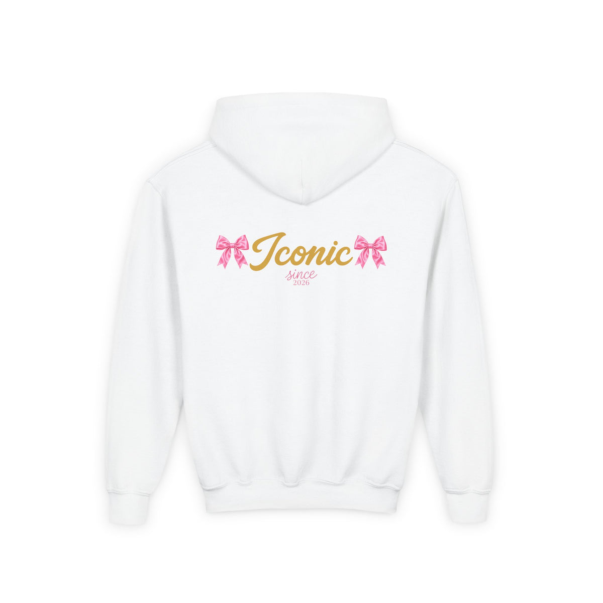 Back · White · Iconic Since 2026 Hoodie