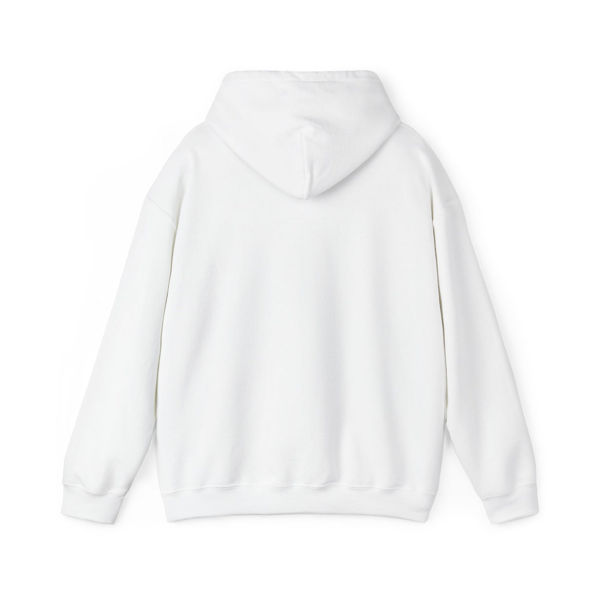 Back · White · I AM ICONIC Pink & Gold Right-Chest Hoodie