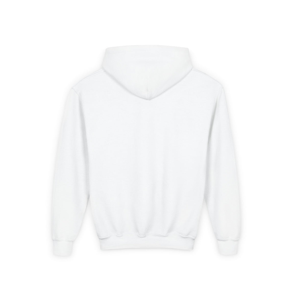 Back · White · Youth Heavy Blend Hooded Sweatshirt