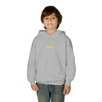 Front on model · Sport Grey · Youth Heavy Blend Hooded Sweatshirt