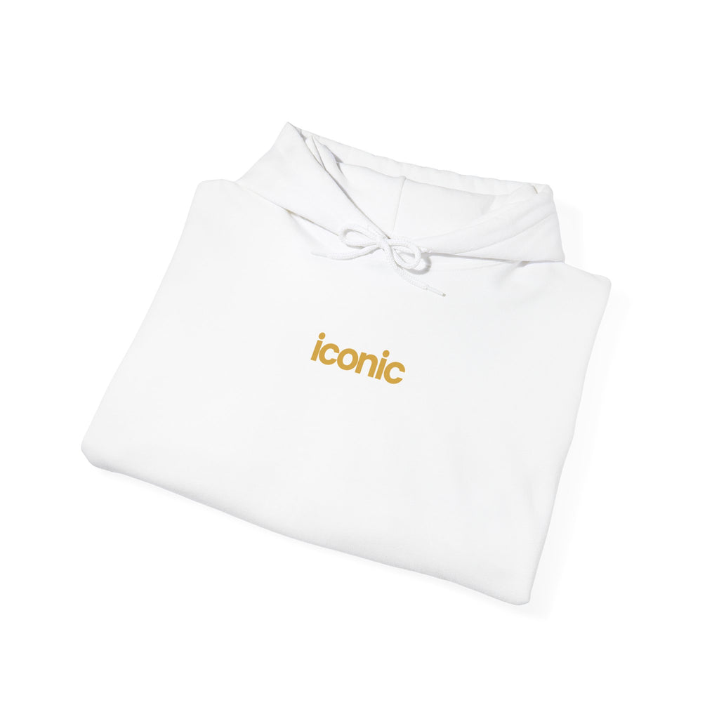 Front detail · White · Unisex Heavy Blend™ Hooded Sweatshirt