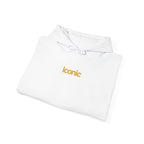 Front detail · White · Unisex Heavy Blend™ Hooded Sweatshirt