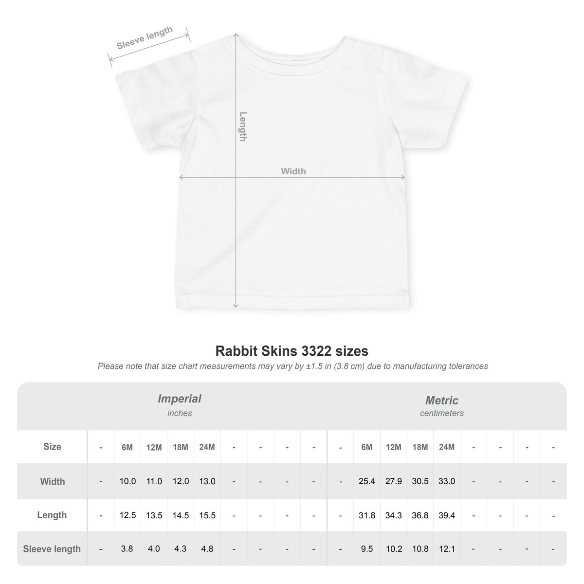 Size guide · White · Iconic Mini Dog Tee
