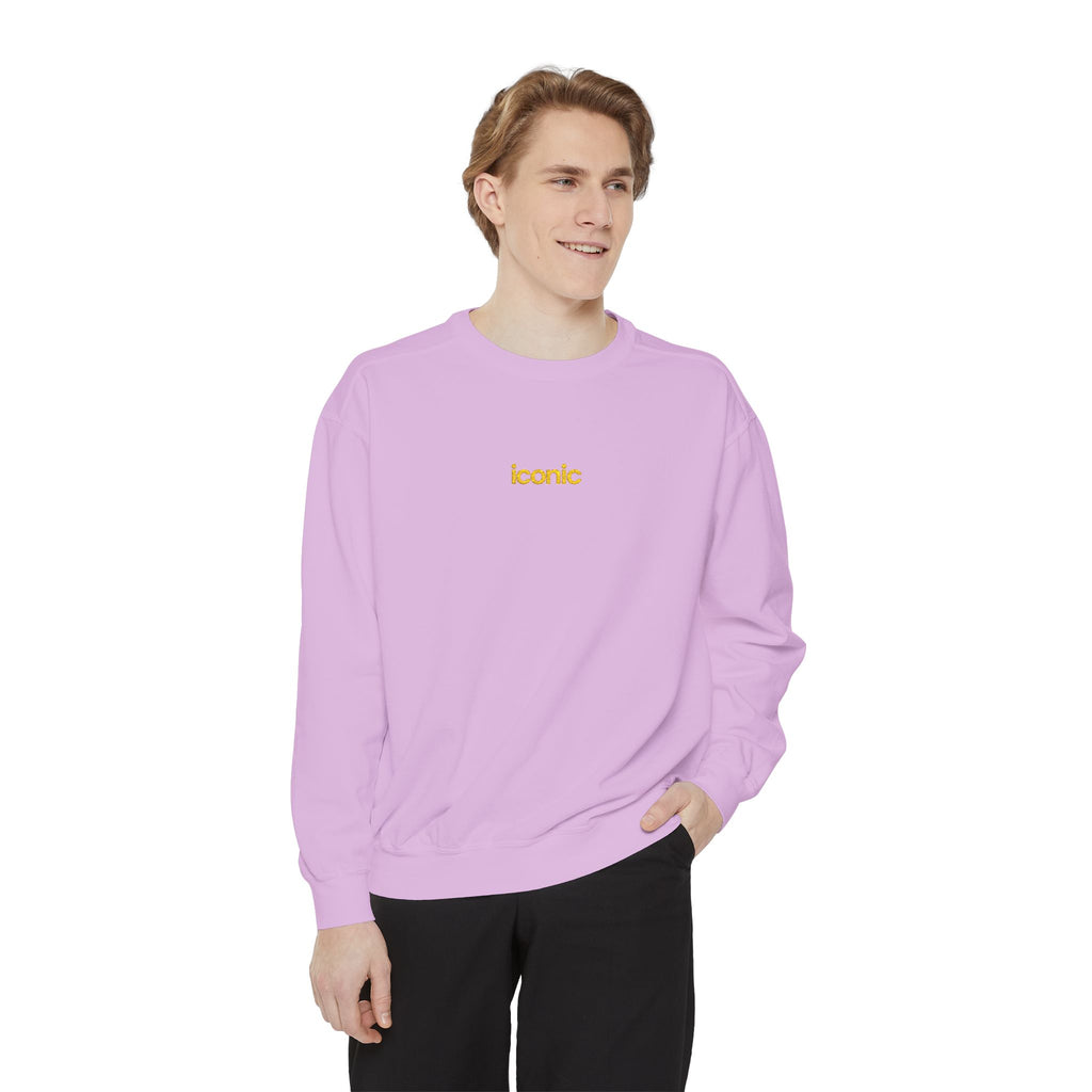 Front on model · Orchid · Unisex Garment-Dyed Sweatshirt