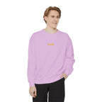 Front on model · Orchid · Unisex Garment-Dyed Sweatshirt