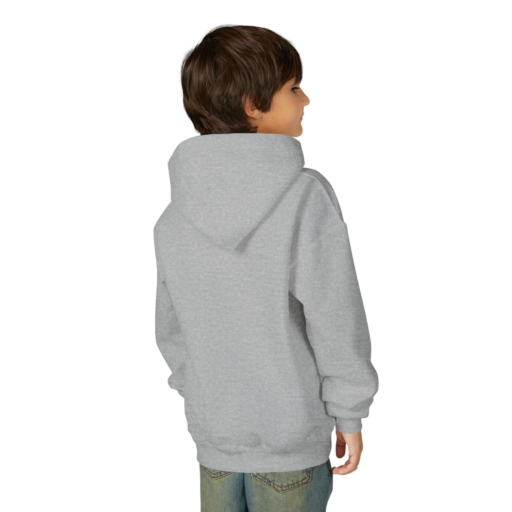 Back on model · Sport Grey · Youth Heavy Blend Hooded Sweatshirt
