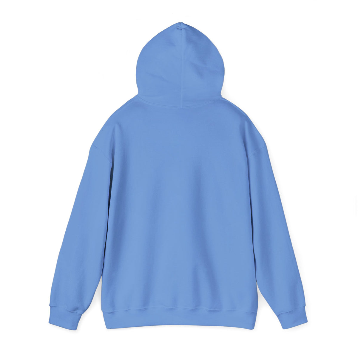 Back with hood up · Carolina Blue · Unisex Heavy Blend™ Hooded Sweatshirt